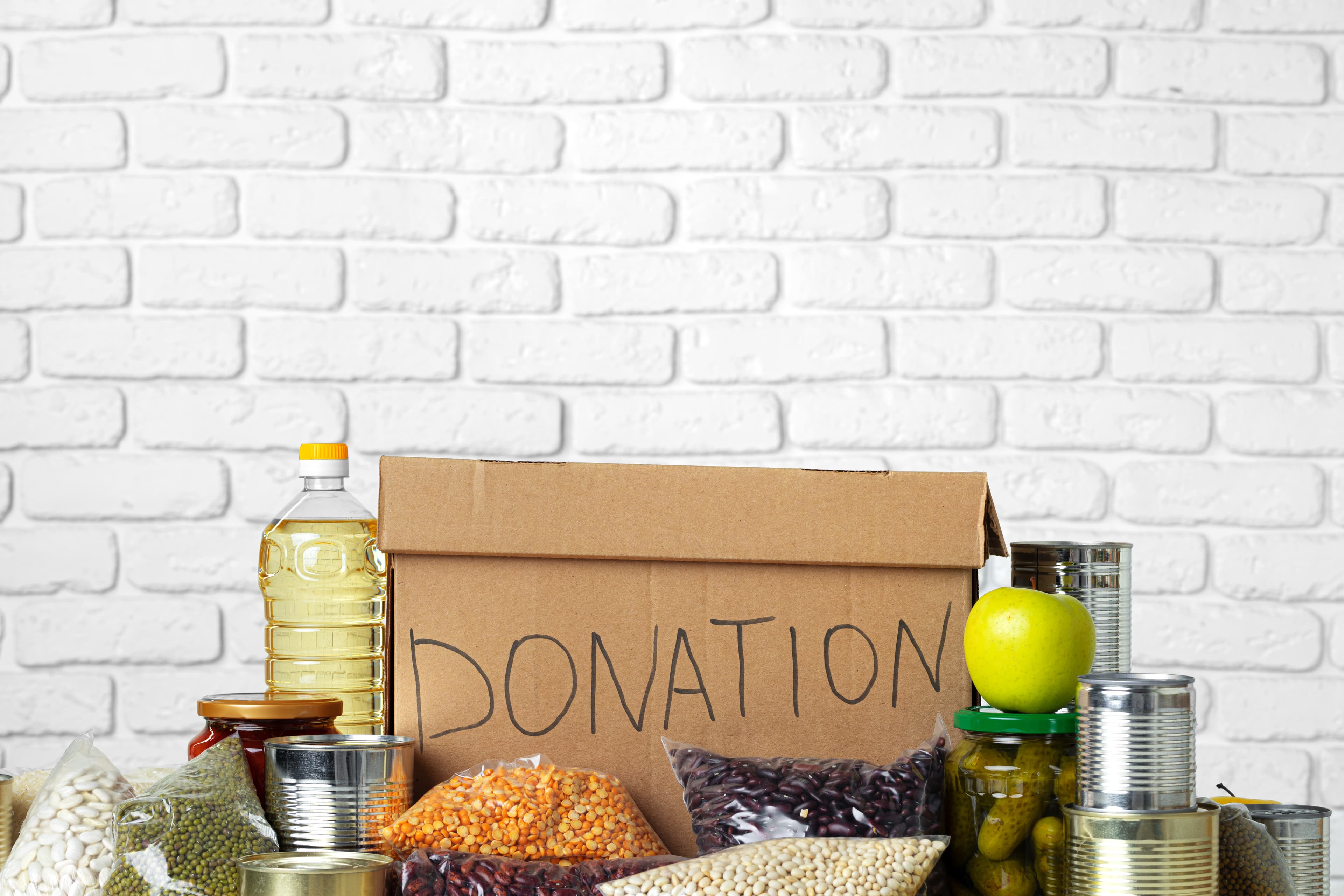 Food donation drive supplies